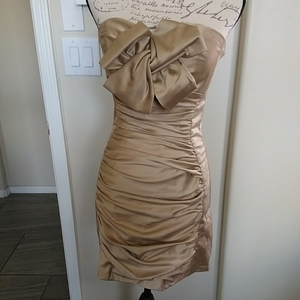 Jessica McClintock Gold Dress